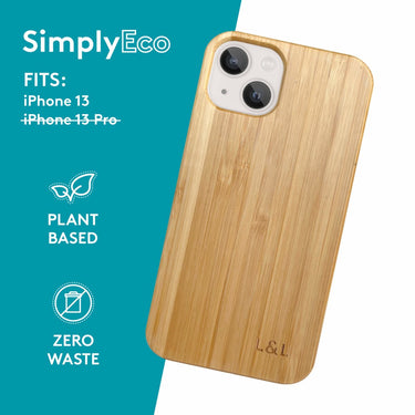 Sale - Eco Friendly Bamboo iPhone 13 Case - Loam & Lore